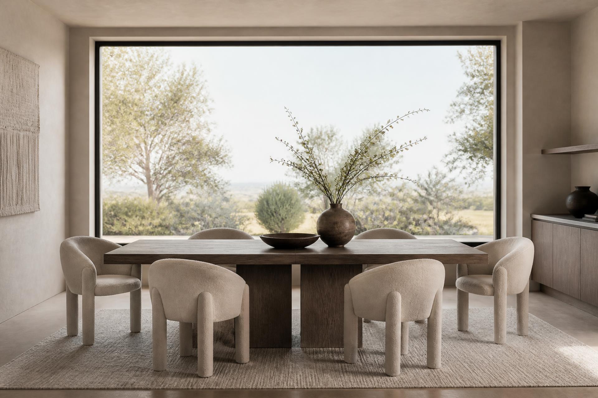 Dining room in Smoked Ash — Country house, Provence